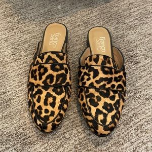 Franco Sarto Leopard print mules